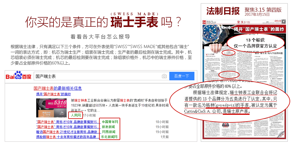 你买的是真正的瑞土手表吗？